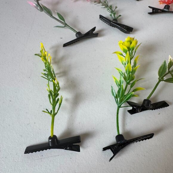 Music Festival Plant Sprouts Hair Clips (11) Rave, EDM, PLUR - Picture 6 of 7